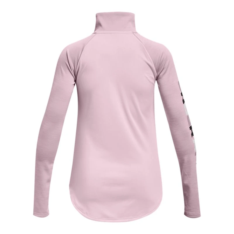Under Armour Kids' Tech Graphic Half Zip Cool Pink / Black - Image 2