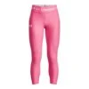 Under Armour Kids' HeatGear® Armour Ankle Crop Leggings Pink Punk / White