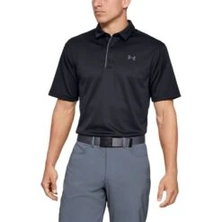 Under Armour Men's Tech Polo Black / Graphite / Graphite