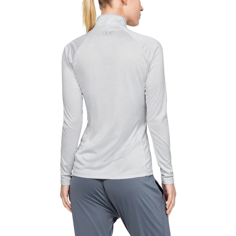 Under Armour Women's UA Techâ„¢ Half Zip Twist Halo Grey / Metallic Silver - Image 3