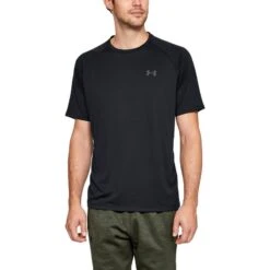 Under Armour Men's UA Techâ„¢ 2.0 Short Sleeve T-Shirt Black / Graphite
