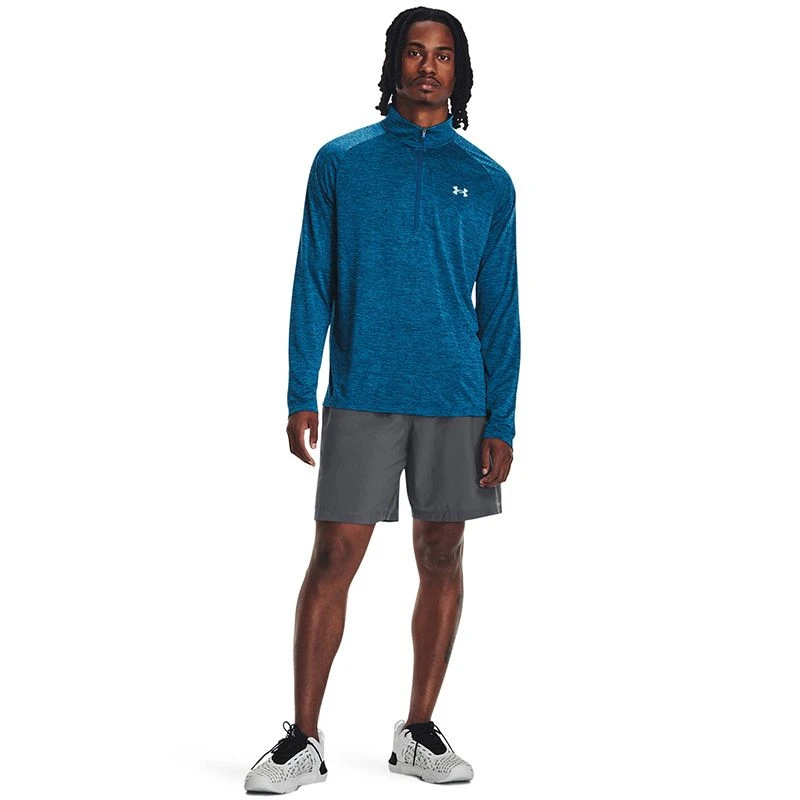 Under Armour Men's Tech™ ½ Zip Top Varsity Blue / Cosmic Blue / Blizzard - Image 3