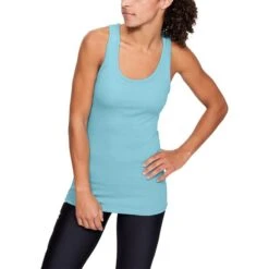 Under Armour Women's Tech Victory Vest Blue Haze / Rift Blue / Met Silver