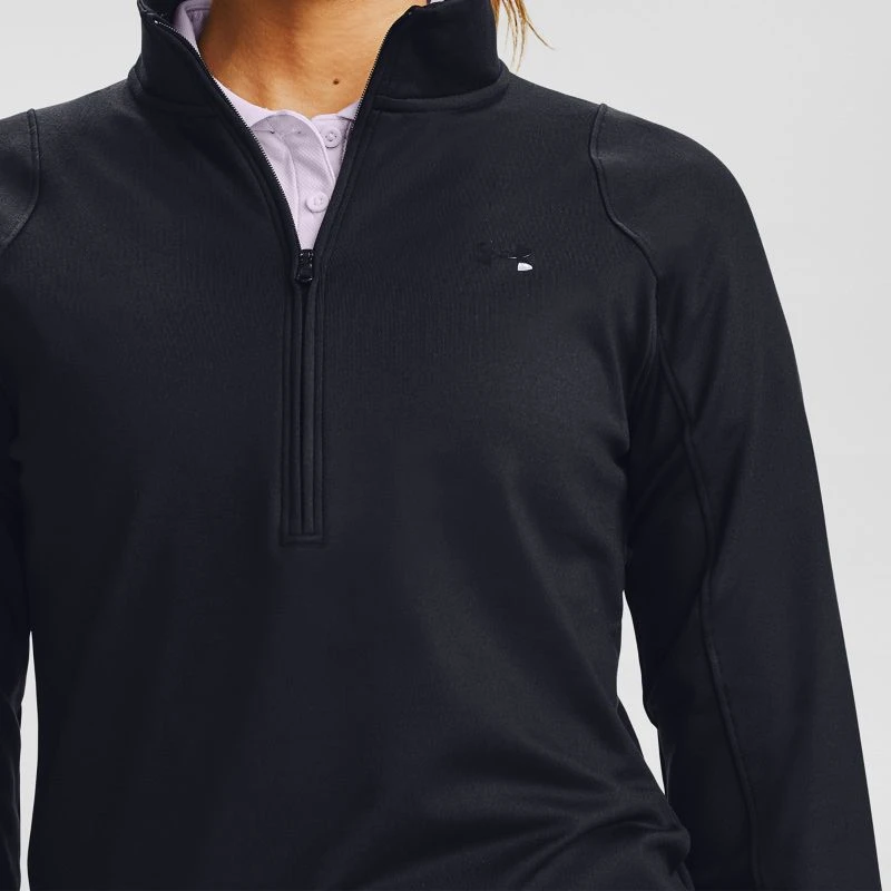Under Armour Women's Storm Midlayer Half Zip Black / Black - Image 4