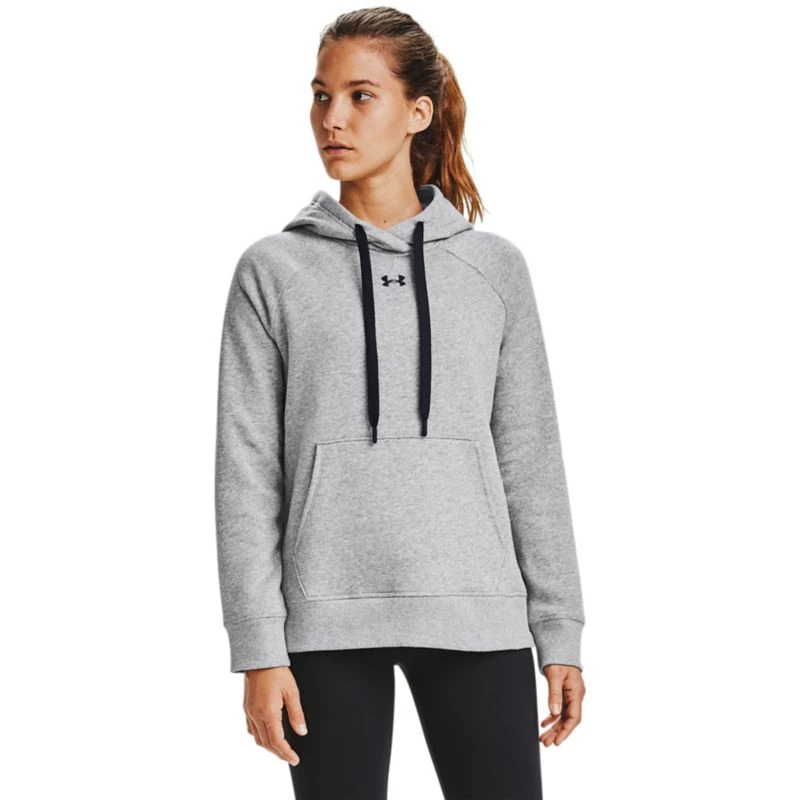 Under Armour Women's UA Rival Fleece HB Hoodie Steel Medium Heather / Black