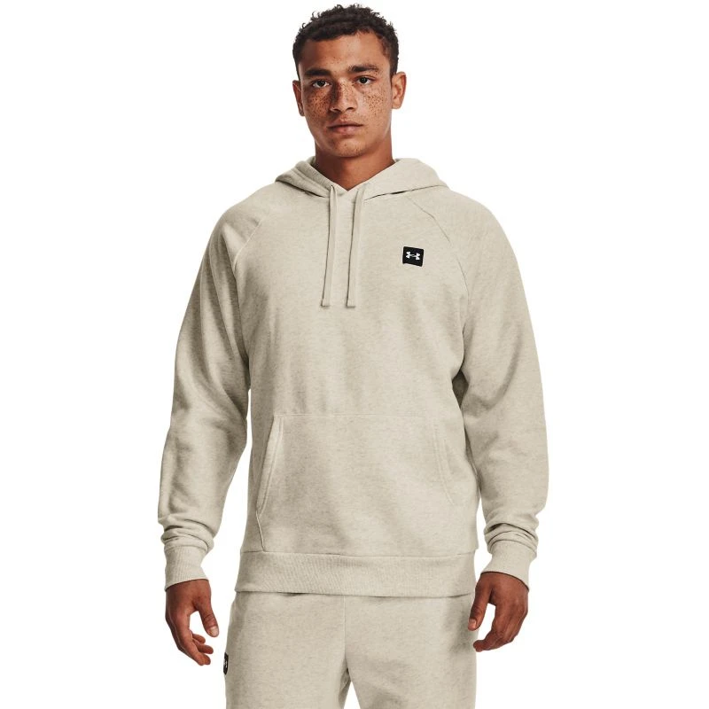 Under Armour Men's Rival Fleece Hoodie Stone / Onyx White