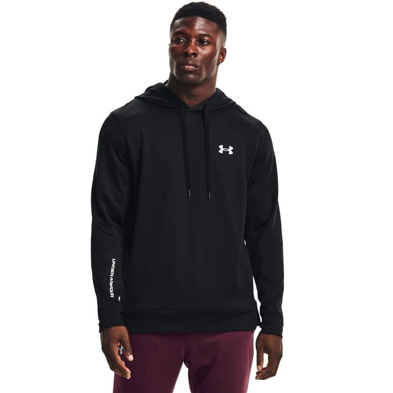 Under Armour Men's Armour Terry Hoodie Black / White