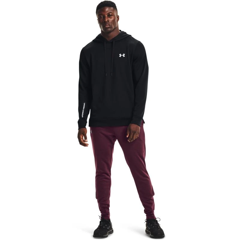 Under Armour Men's Armour Terry Hoodie Black / White - Image 3