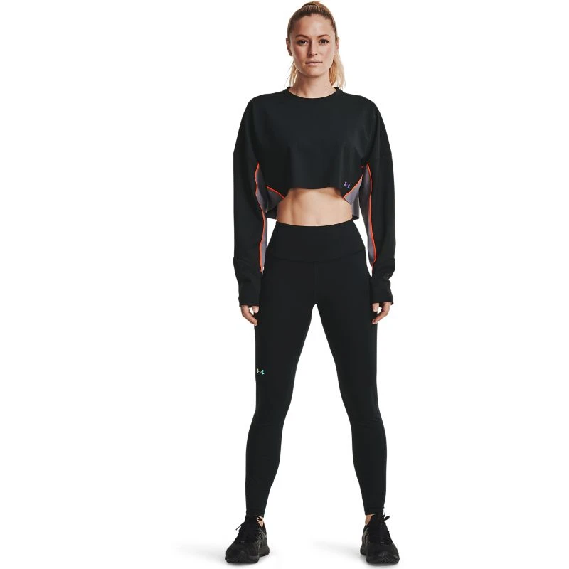Under Armour Women's UA RUSHâ„¢ No-Slip Waistband Full-Length Leggings Black / Iridescent - Image 3