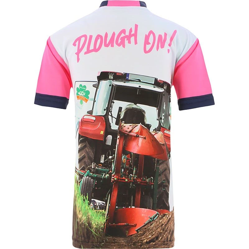 Women's Pink Plough On! Ploughing Championships Jersey - Image 2