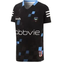 Sligo GAA Kids' Short Sleeve Training Top Black / Sky