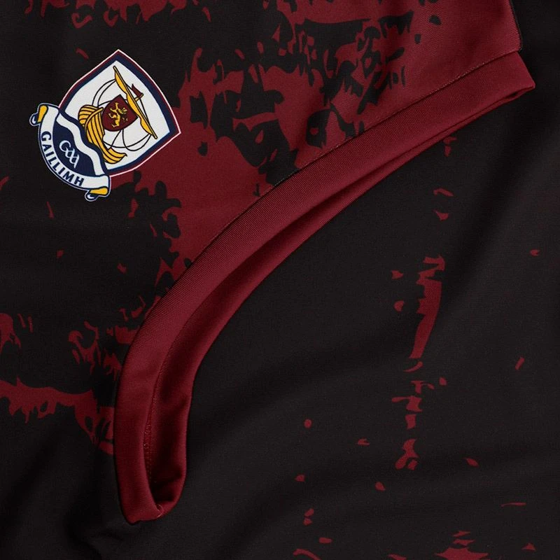 Galway GAA Kids' Training Vest Black / Maroon - Image 3