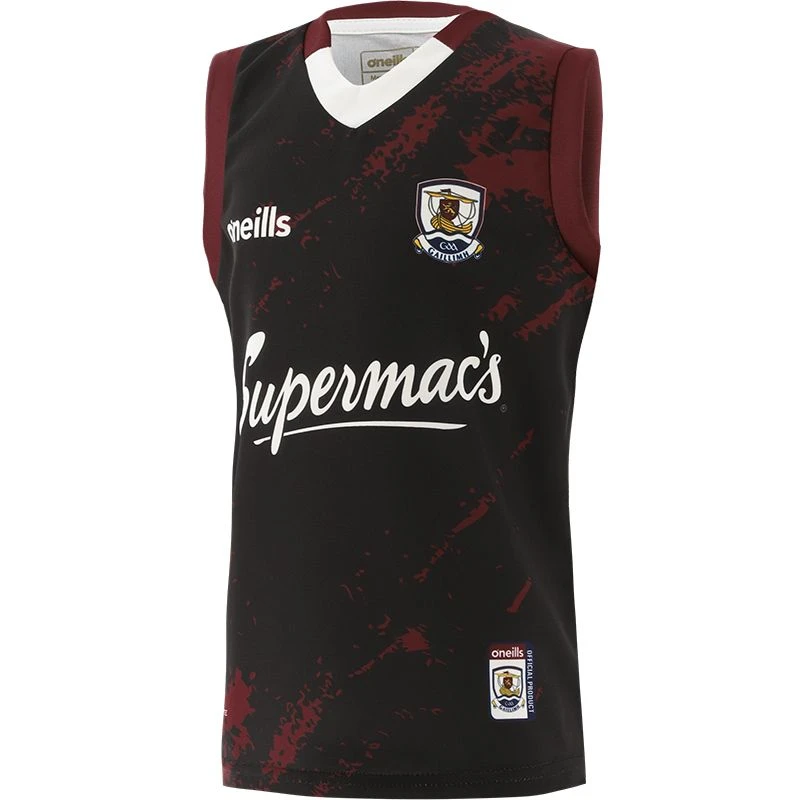 Galway GAA Kids' Training Vest Black / Maroon