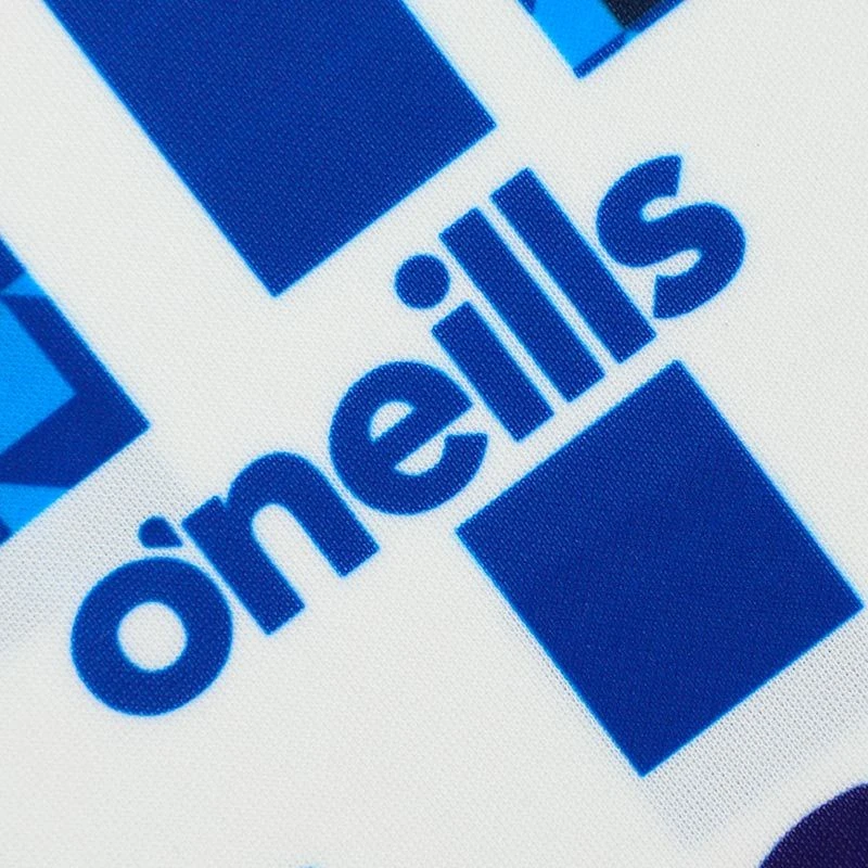 Antrim GAA Kids' Short Sleeve Training Top White / Royal - Image 8