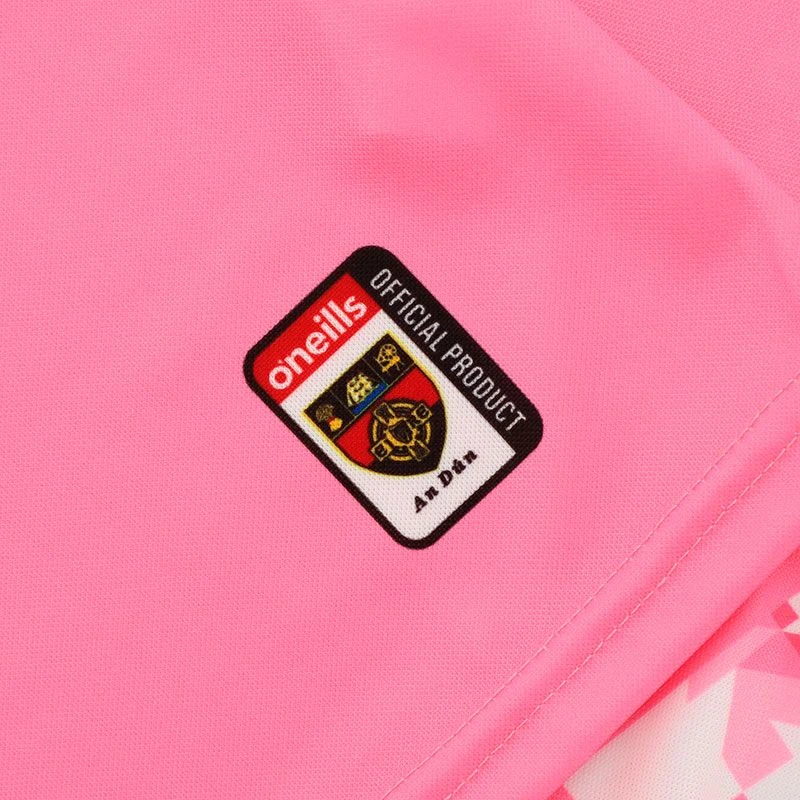 Down GAA Kids' Short Sleeve Training Top Pink - Image 5