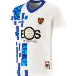 Down GAA Kids' Short Sleeve Training Top White / Royal