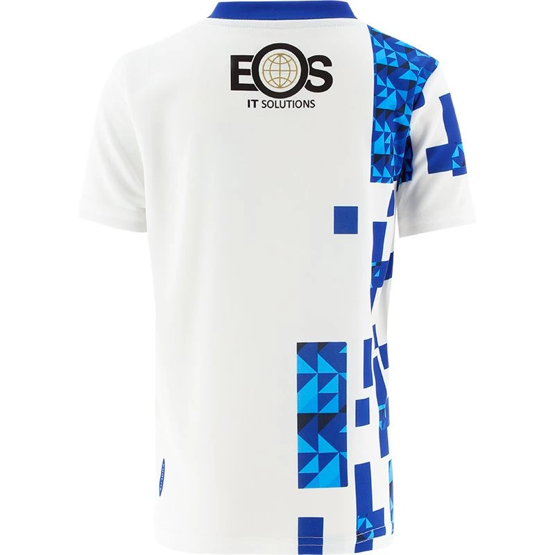 Down GAA Kids' Short Sleeve Training Top White / Royal - Image 2