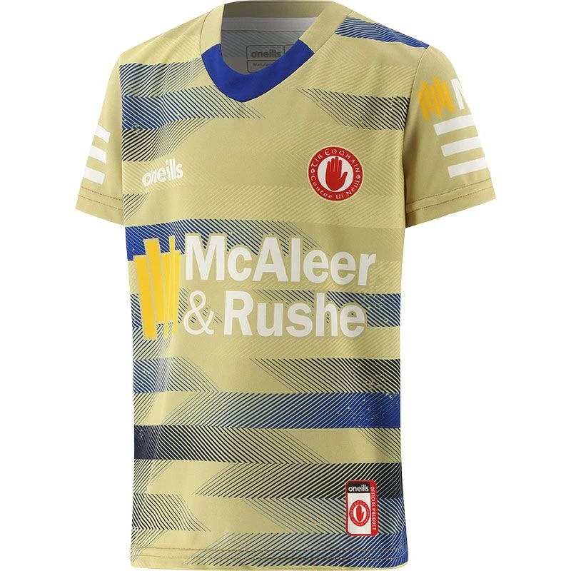 Tyrone GAA Kids' Short Sleeve Training Top Gold / Royal