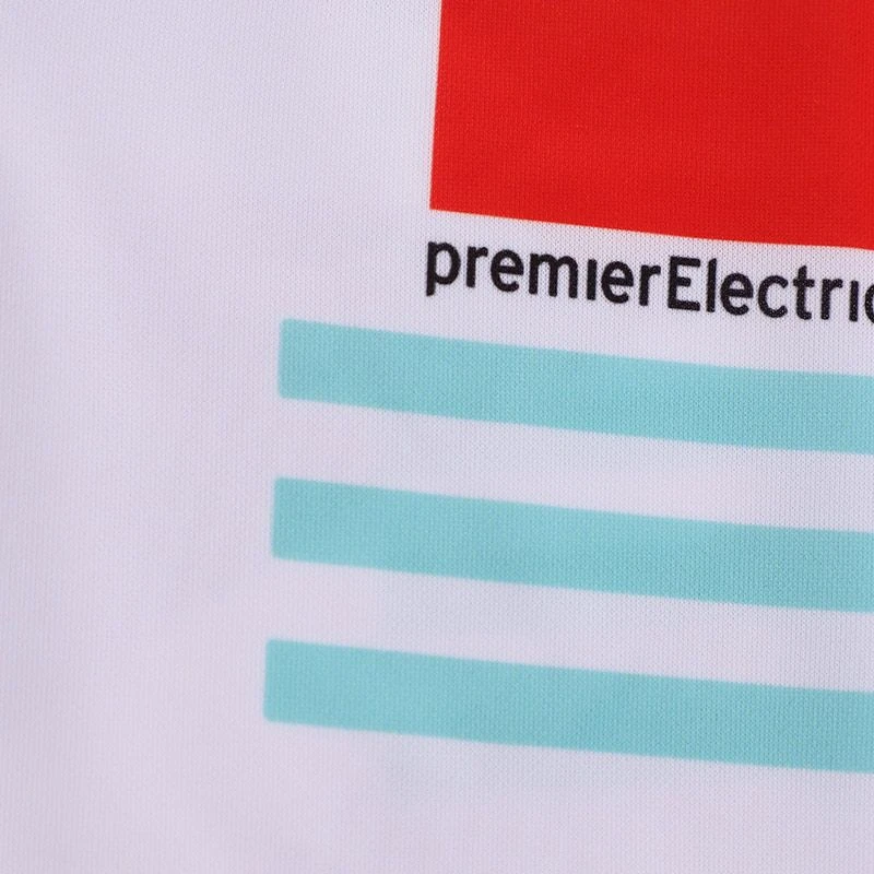 Antrim GAA Kids' Short Sleeve Training Top White / Royal - Image 7