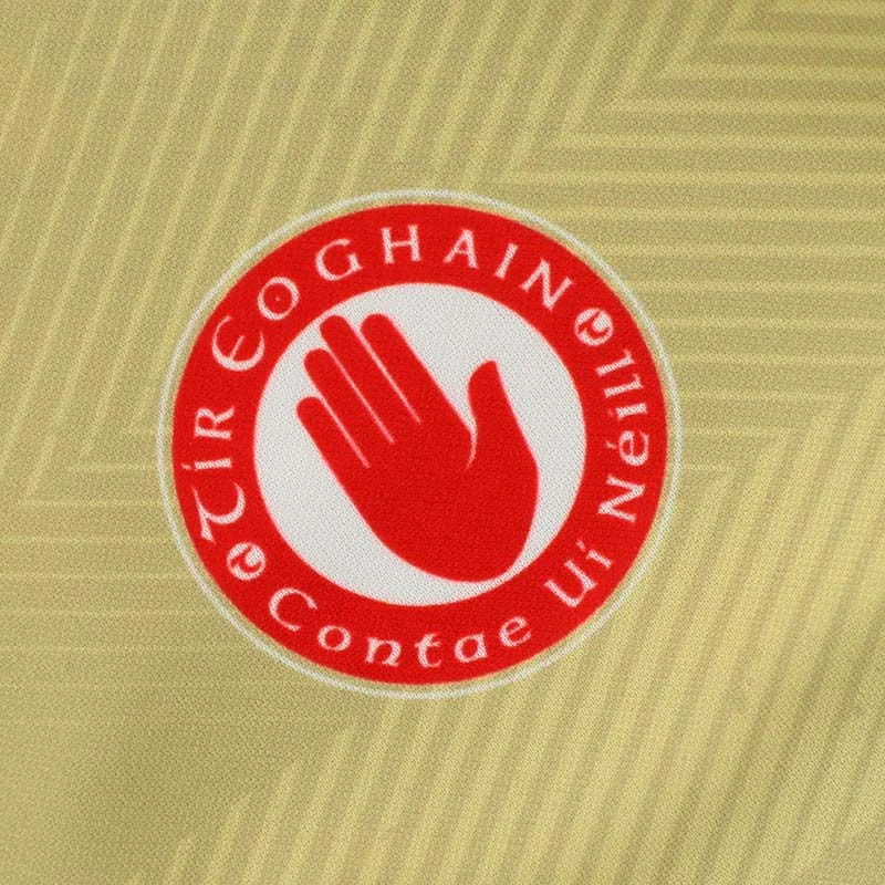 Tyrone GAA Kids' Short Sleeve Training Top Gold / Royal - Image 3