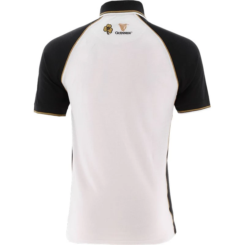 Guinness Men's Notre Dame Polo Shirt Black / White - Image 2