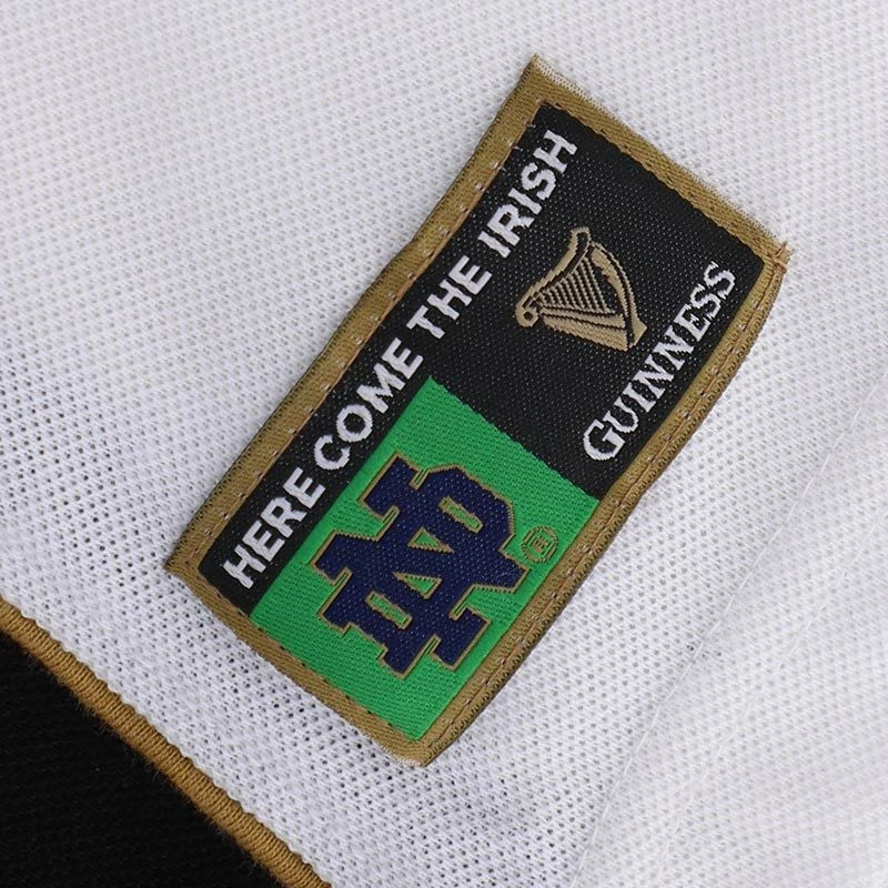 Guinness Men's Notre Dame Polo Shirt Black / White - Image 8