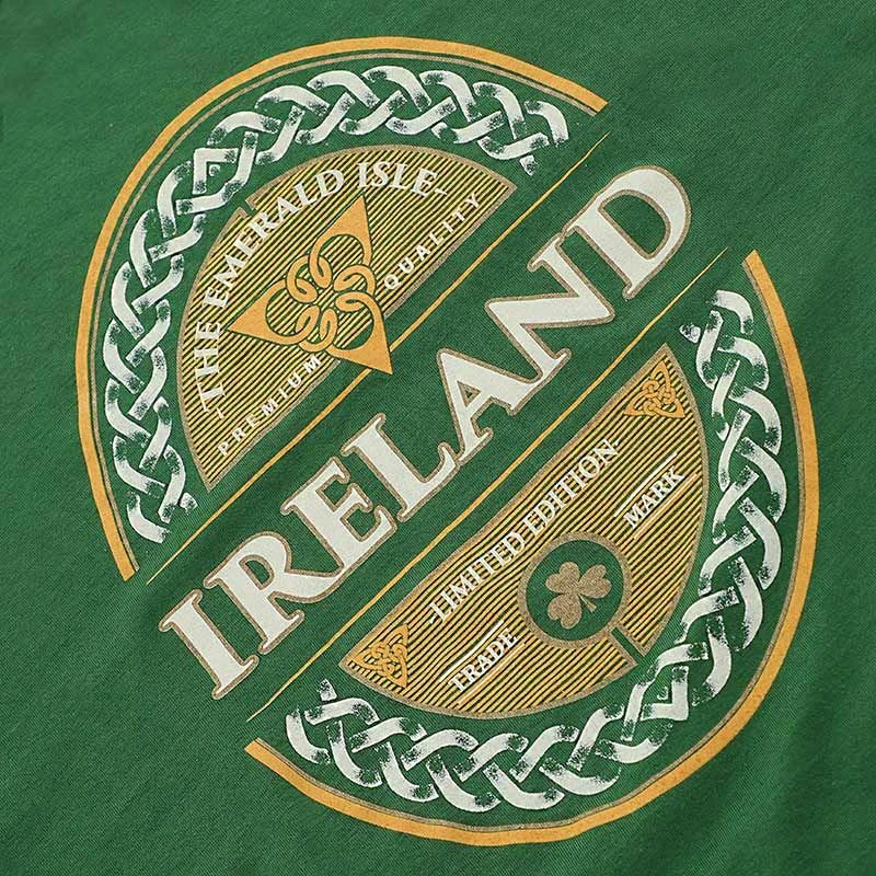 Trad Craft Men's Ireland Emerald Isle Classic T-Shirt Sage - Image 3