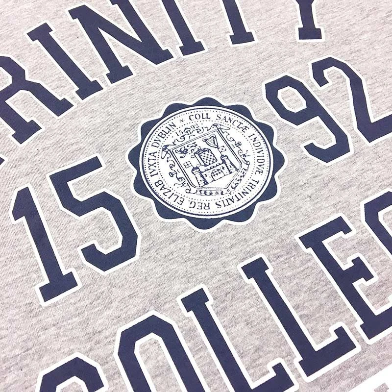 Trinity College Dublin 1592 T-Shirt Grey / Navy - Image 3