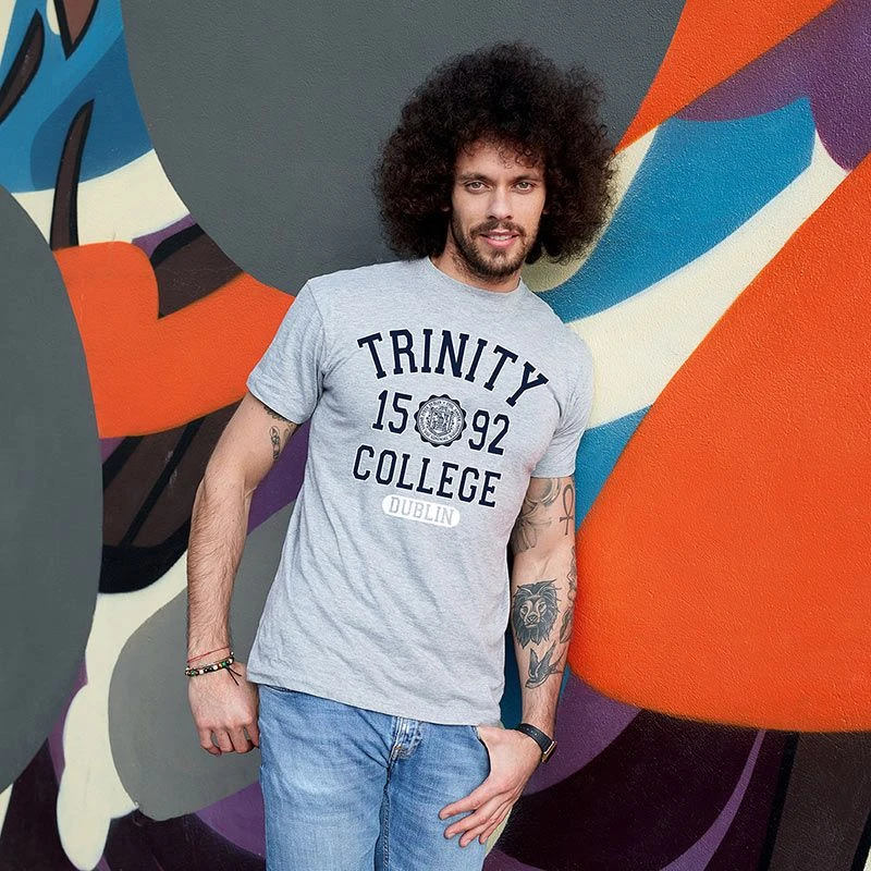 Trinity College Dublin 1592 T-Shirt Grey / Navy