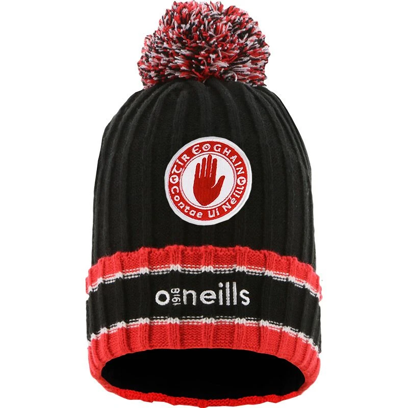 Tyrone GAA Darcy Bobble Hat Black / Red / White