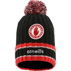 Tyrone GAA Kids' Darcy Bobble Hat Black / Red / White
