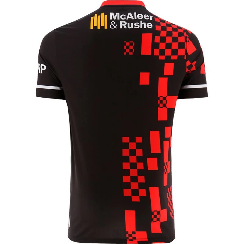 Tyrone GAA Short Sleeve Training Top Black / Red - Image 2