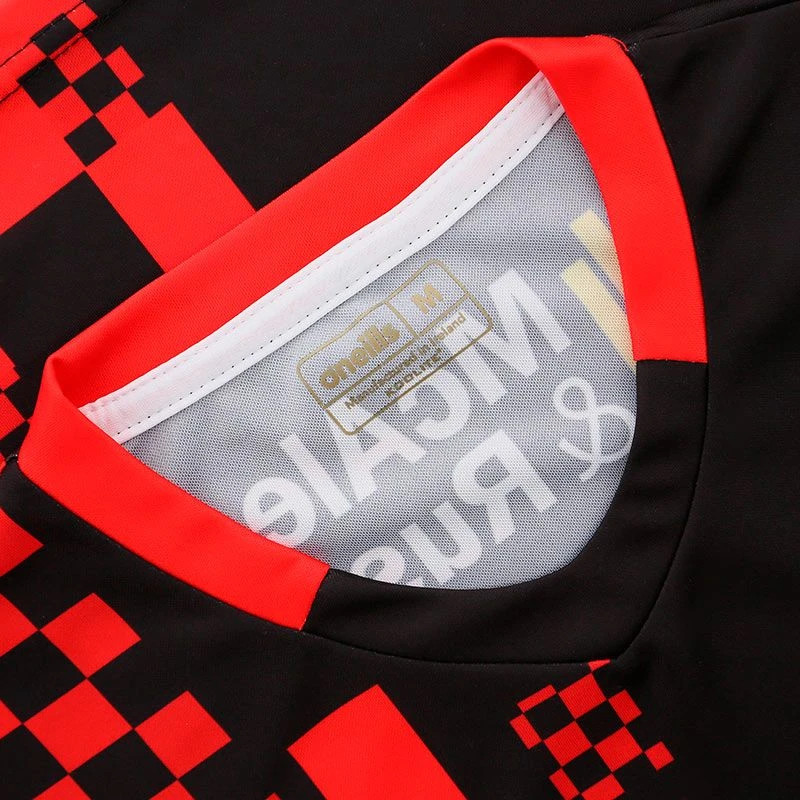 Tyrone GAA Short Sleeve Training Top Black / Red - Image 6