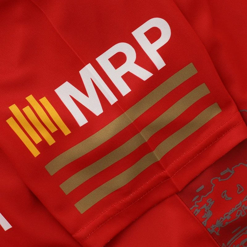 Tyrone GAA Kids' Short Sleeve Training Top Red / Gold - Image 8