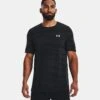 Under Armour Men's Seamless Wave Short Sleeve T-Shirt Black / Mod Grey