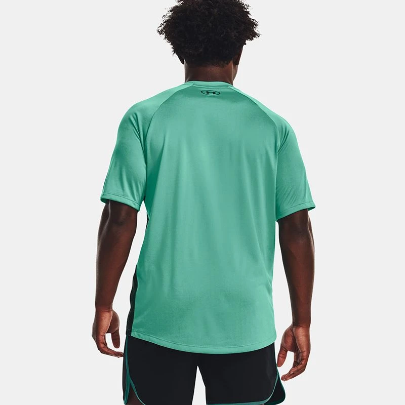 Under Armour Men's UA Techâ„¢ Fade T-Shirt Birdie Green / Black - Tall - Image 2