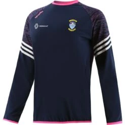 Westmeath GAA Women's Harlem Brushed Crew Neck Top Marine / Pink / White