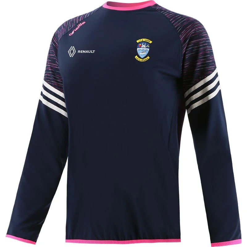 Westmeath GAA Women's Harlem Brushed Crew Neck Top Marine / Pink / White