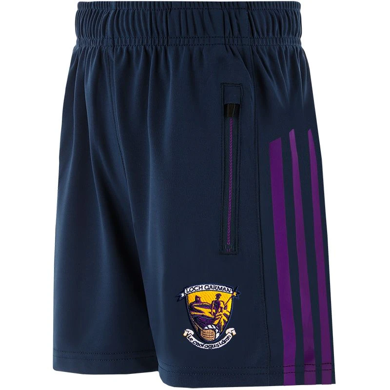 Wexford GAA Kids' Dolmen Training Shorts Marine / Purple / Amber