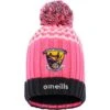 Wexford GAA Kids' Peak Bobble Hat Pink / Marine / White