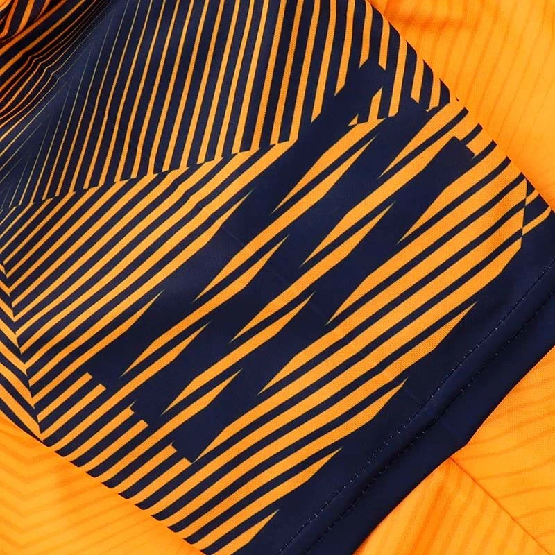 Wexford GAA Hurling Player Fit Short Sleeve Training Top Orange / Marine - Image 9