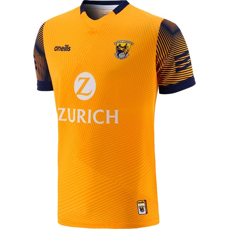 Wexford GAA Hurling Player Fit Short Sleeve Training Top Orange / Marine - Image 3