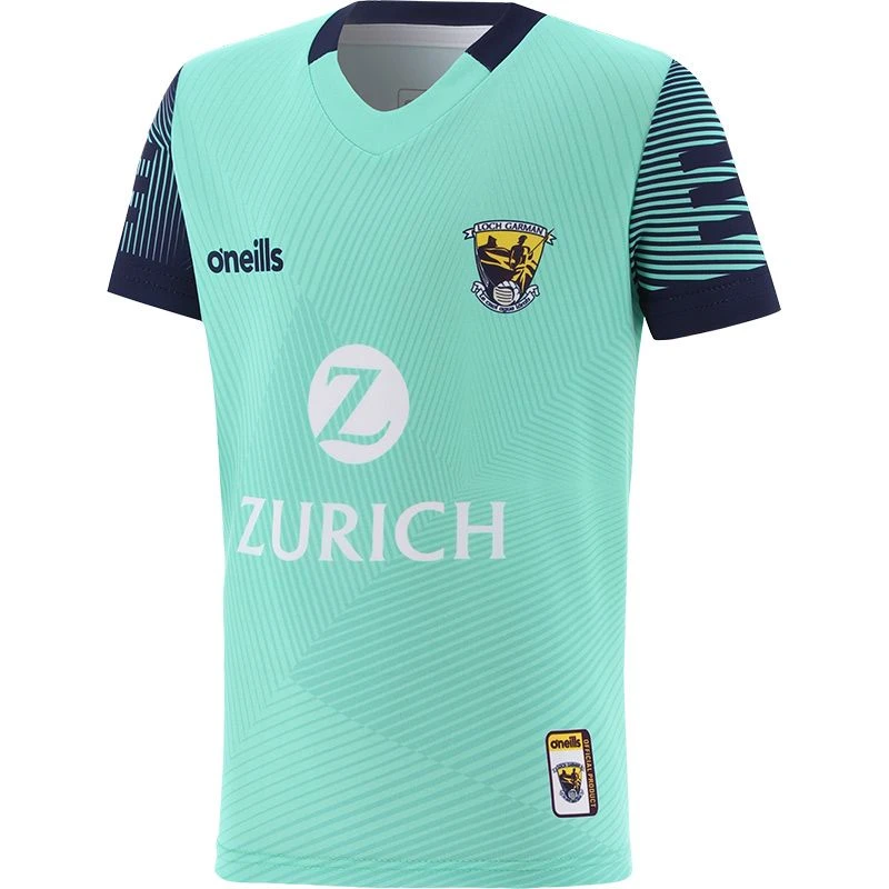 Wexford GAA Hurling Kids' Short Sleeve Training Top Mint / Marine