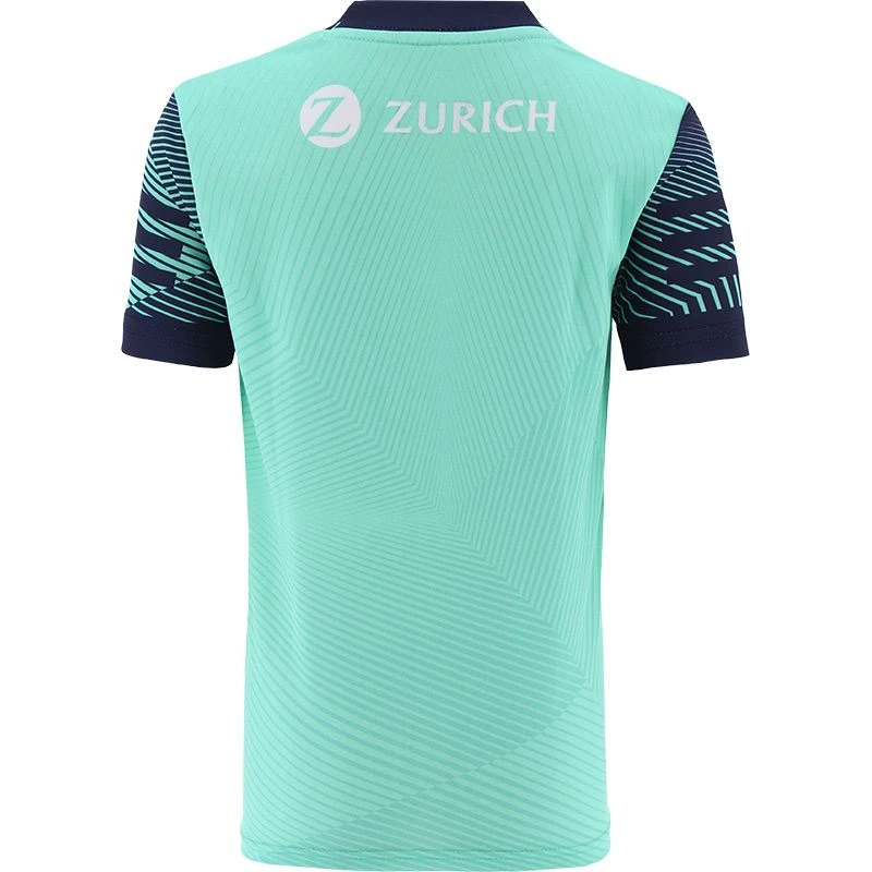 Wexford GAA Hurling Kids' Short Sleeve Training Top Mint / Marine - Image 2