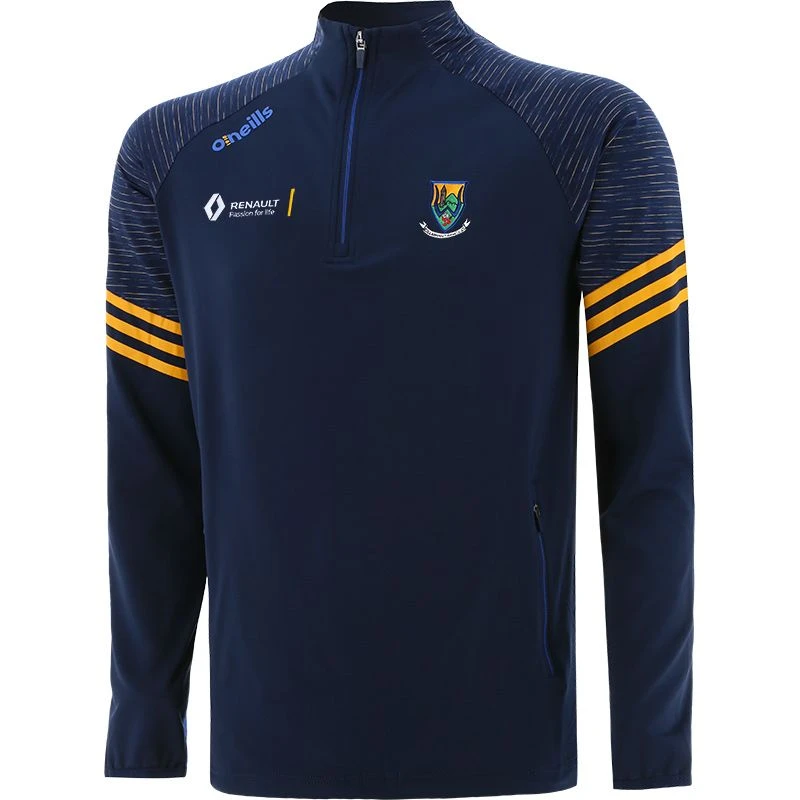 Wicklow GAA Kids' Harlem Brushed Half Zip Top Marine / Royal / Amber