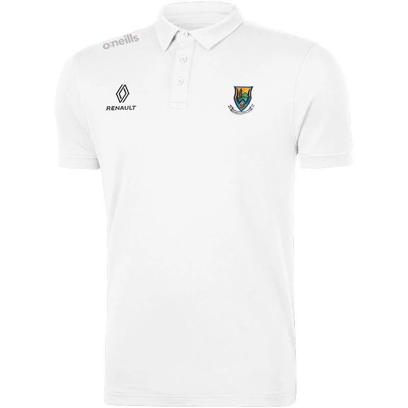 Wicklow GAA Men's Pima Cotton Polo Shirt White