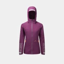 Ronhill Women's Tech Afterhours Jacket Grape / Mango Reflectice