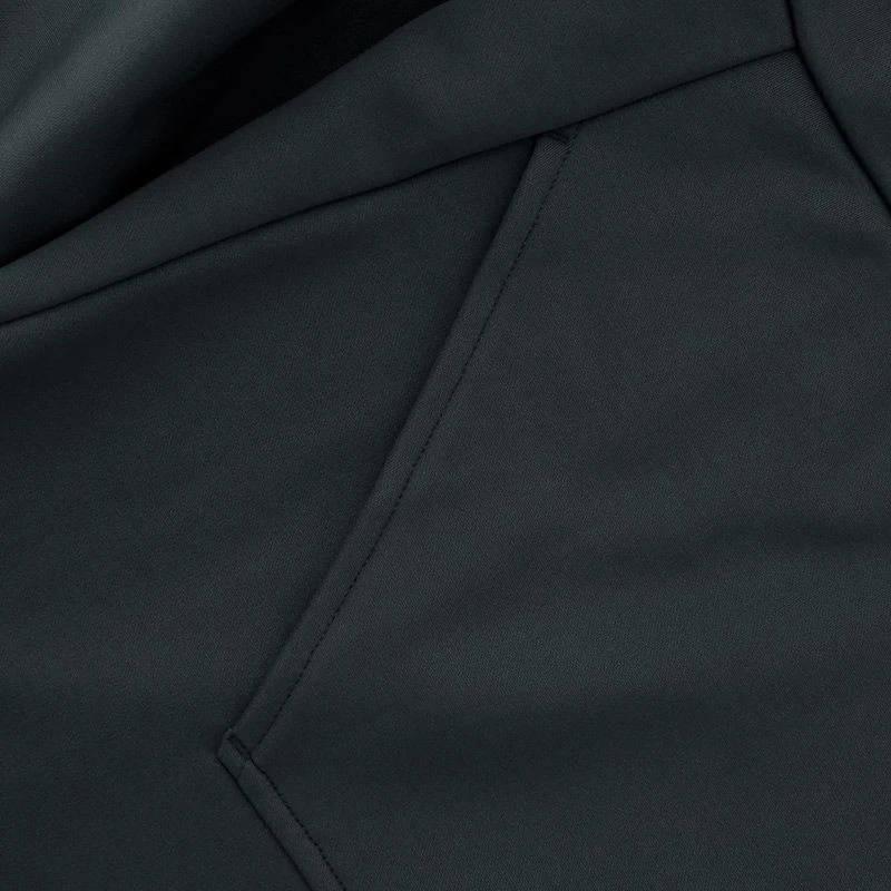 Men's Zack Fleece Pullover Hoodie Dark Grey / Black / Silver - Image 6