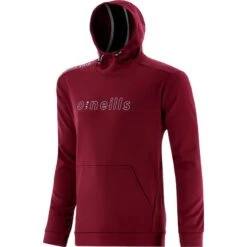Men's Zack Fleece Pullover Hoodie Red/ Black / Silver